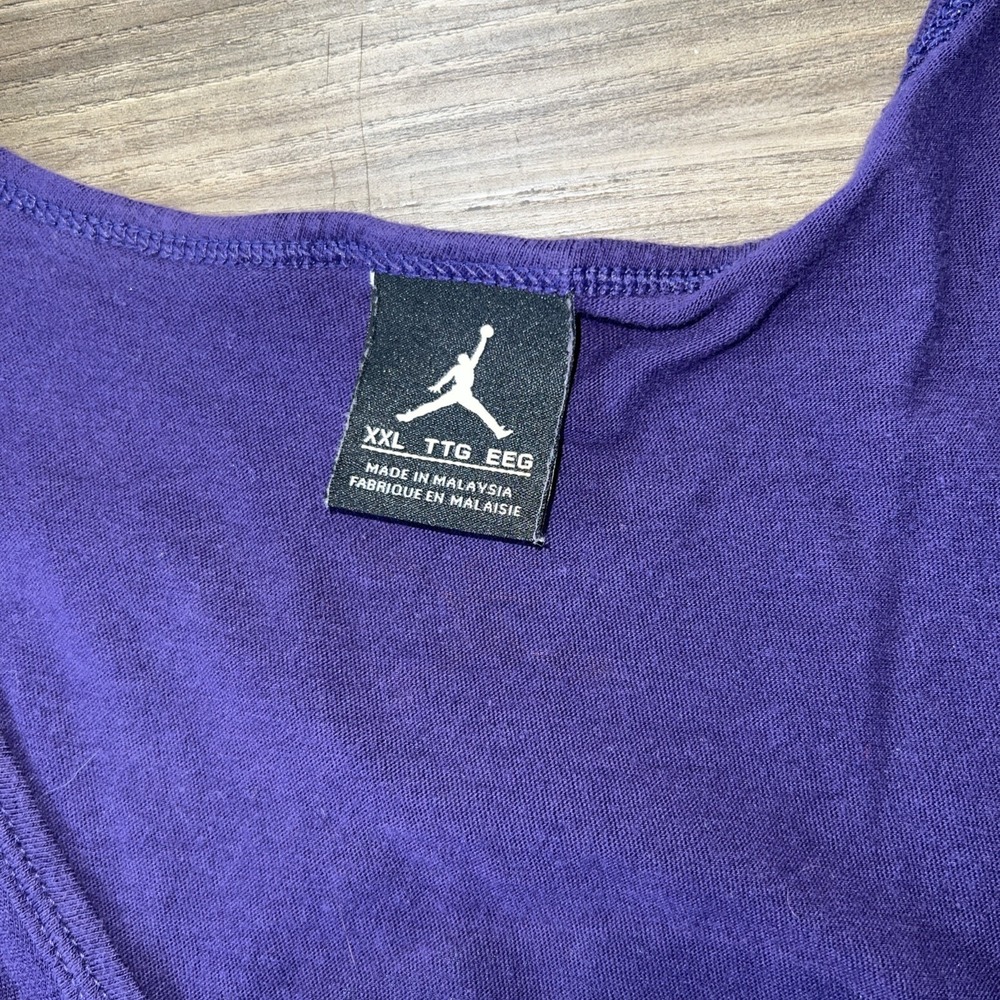 Nike Air Jordan Retro 7 Seven Hare what's up Jock tank top Purple Red Orange XXL - Picture 4 of 6
